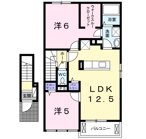 アルコバレーノⅦ　ノース 間取り図