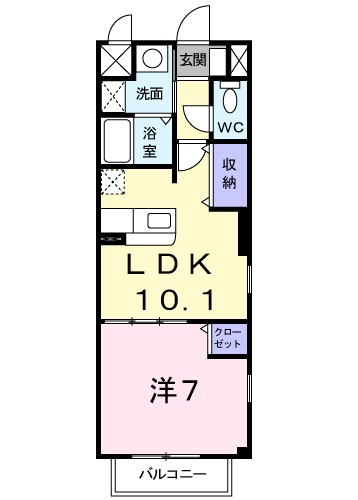 リヴェール愛 間取り図