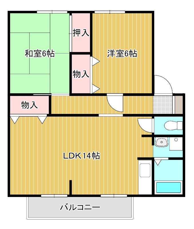 ハイツ王塚 間取り図