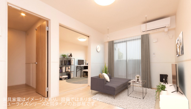 長畑町アパート リビング