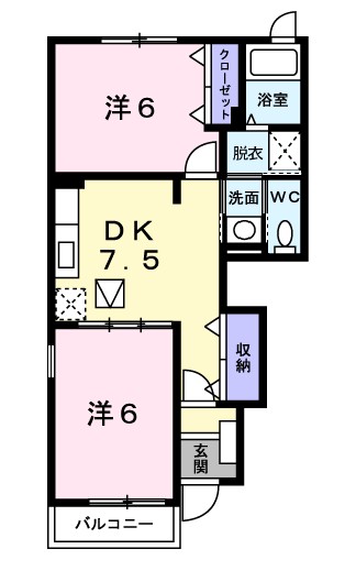 ピエール　カーサ 間取り図