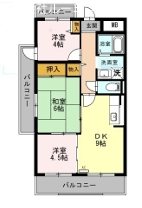 檜笠ハイツ 206号室 間取り