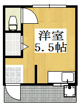 エステート北町 106号室 間取り