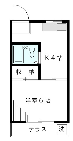 ハイムリバティ 202号室 間取り