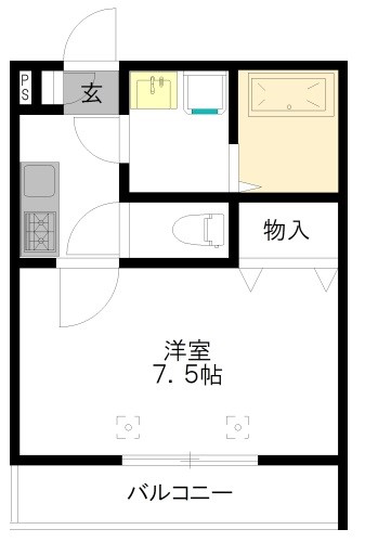 Grande garten（グランデガルデン） 202号室 間取り