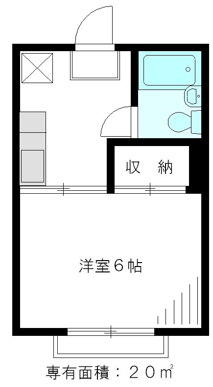 グリーンタウン緑町Ｂ 203号室 間取り
