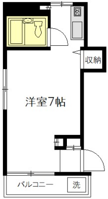 ハイツ藤 201号室 間取り