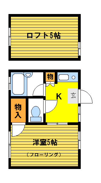 アルス明大前  202号室 間取り