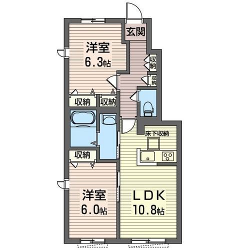 メレーズ  103号室 間取り