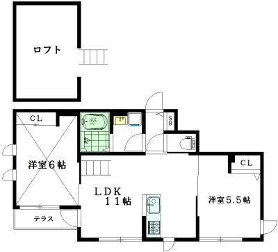 エディフィス世田谷代田 101号室 間取り
