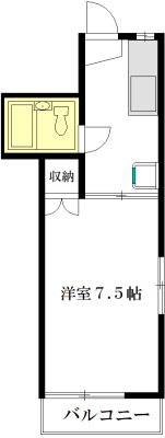 川島コーポ 103号室 間取り