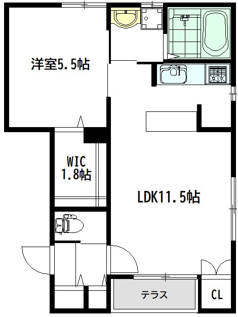 ハウス　グロース 102号室 間取り