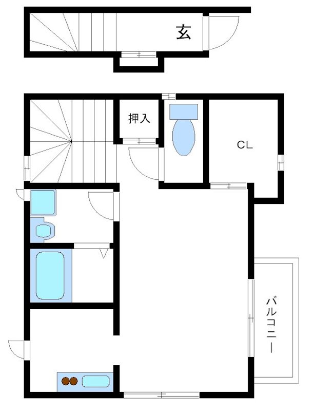 クライネン 201号室 間取り