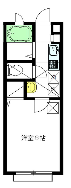 プレジオ下北 203号室 間取り