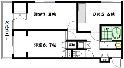 TM 201号室 間取り