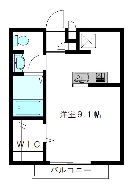 花の街 Ｂ号室 間取り