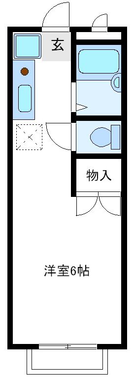 コーポつくし  101号室 間取り