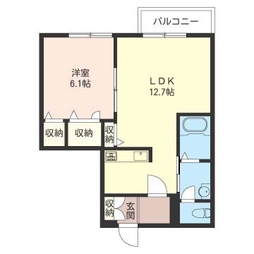 サニーフォレスト 202号室 間取り