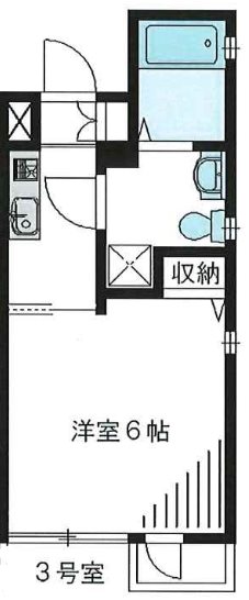 レジデンス花公園 203号室 間取り