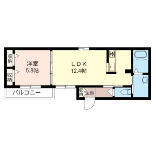 Coral（コーラル） 102号室 間取り