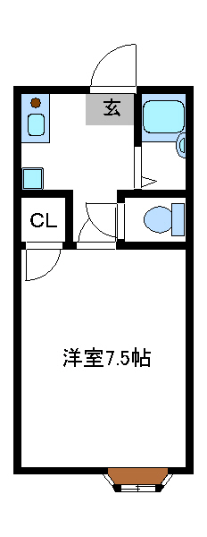 アビタシオンＭ 101号室 間取り