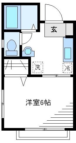 グランドール壱番館 106号室 間取り