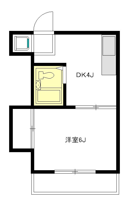エクセレンス315 102号室 間取り