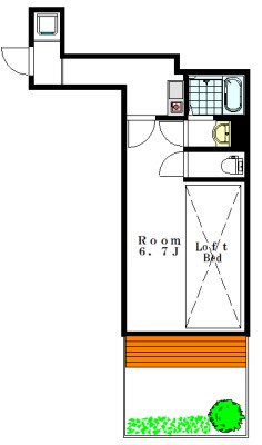 MaisonBlanche下北沢（メゾンブランシュ） 103号室 間取り