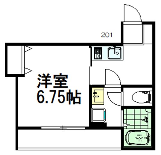 Hopea Kissa（ホペアキッサ） 201号室 間取り