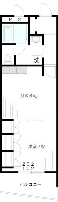 ガーデンヒルズ 102号室 間取り