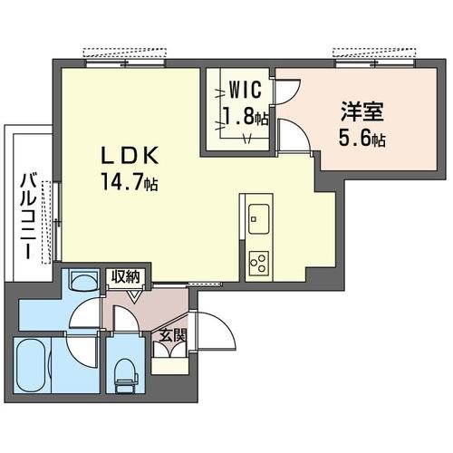 プレミアム新中野 203号室 間取り