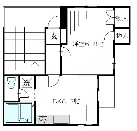 メナーエミネント 101号室 間取り