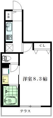 Grand Maison Kugayama （グランドメゾンクガヤマ） 106号室 間取り