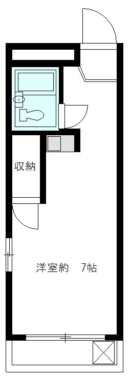 パークサイド浜 521号室 間取り