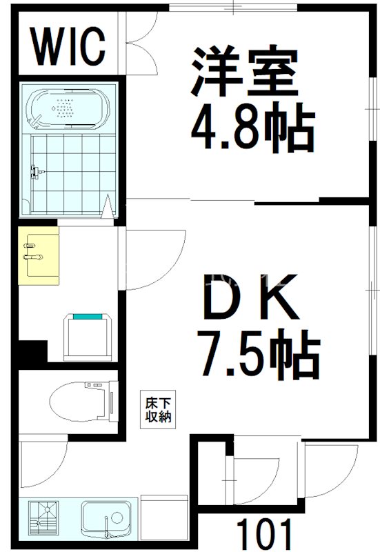 ビーンズ ハウス 101号室 間取り