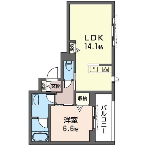エクラシエ　タコサカ 302号室 間取り