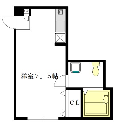 カーサ北沢 101号室 間取り