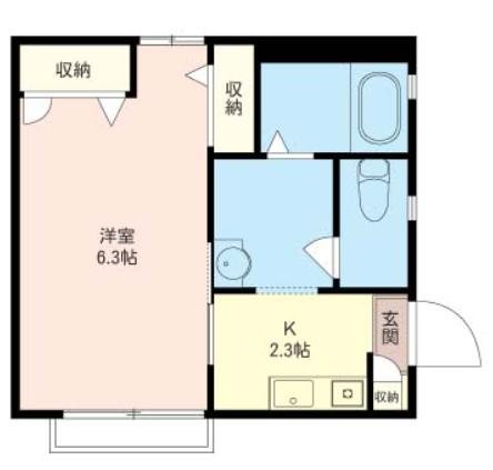 カーサアザレア 201号室 間取り