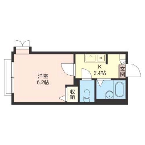 コートフジ 201号室 間取り