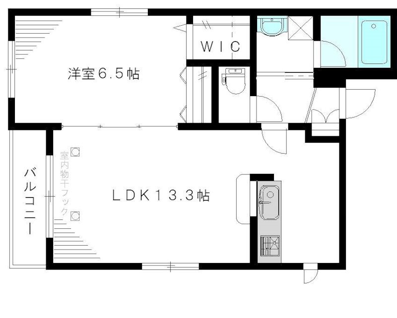 モンテ・ベルデ 202号室 間取り