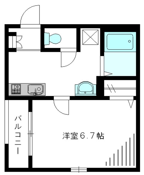 グレイス菊川 102号室 間取り