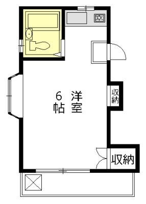 ハイツ藤 101号室 間取り