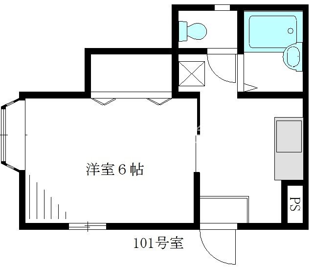 チェリーブロッサム 101号室 間取り