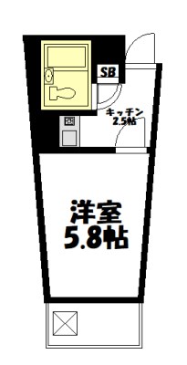 トゥヌップ北沢 2C号室 間取り