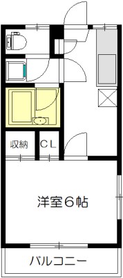 梅ヶ丘テラスB 207号室 間取り