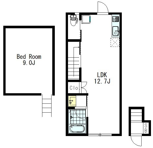 アイノラ八幡山 202号室 間取り