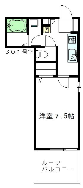モナミ 301号室 間取り