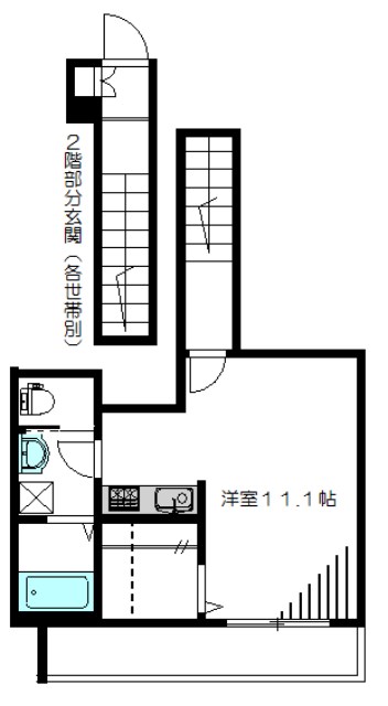 代田テラスＩ 201号室 間取り