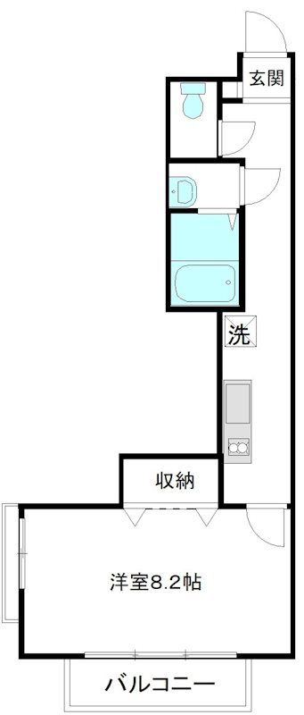 ハートランド 206号室 間取り
