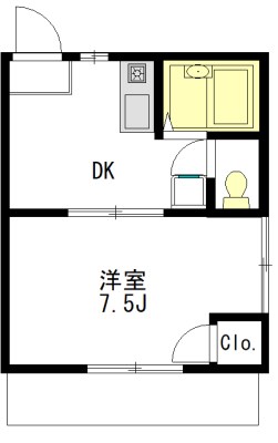 シティハウス 101号室 間取り